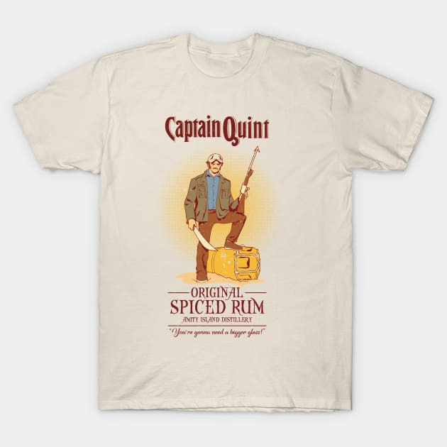 Captain Quint Spiced Rum T-Shirt by kentcribbs